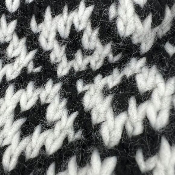 C.C Exclusive Diamond Knit Winter Warm Beanie with Faux Fur Pom - Picture 4 of 6